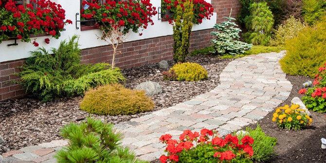 natural stone pathway